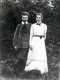 Jacob Israël de Haan met zijn vrouw Johanna van Maarseveen (circa 1907).