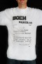 T-shirt met begin van het gedicht 'Boem paukeslag' (1990).