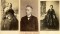 HaverSchmidt met (links) Jeannette Klein, met wie hij sinds 1878 bevriend is, en (rechts) Coos Osti, waar hij in augustus 1863 mee in het huwelijk treedt (circa 1878).
